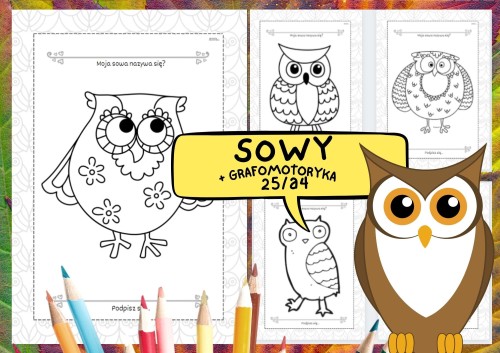 GRAFOMOTORYKA Z SOWAMI