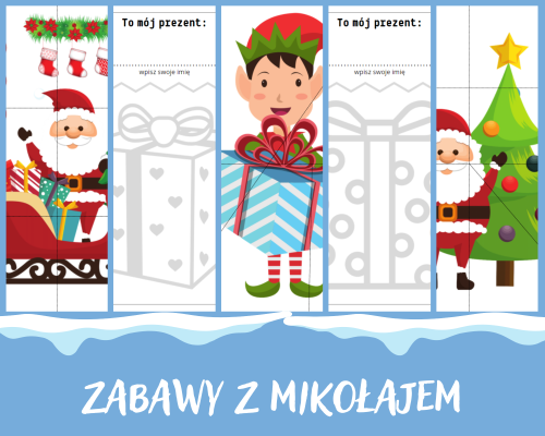 PREZENTY GRAFOMOTORYKA + GRATIS UKŁADANKI WYCINANKI Z MIKOŁAJEM  50/A4