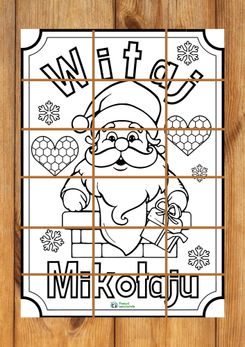 KOLOROWANKA XXL MIKOŁAJ  2 SZTUKI - NR 2.