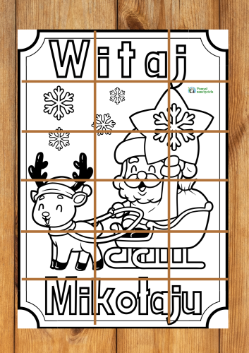 KOLOROWANKA XXL MIKOŁAJ  2 SZTUKI - NR 3