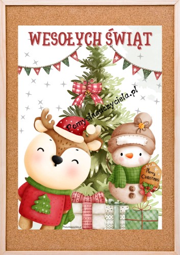 ŚWIĘTA - FOTOBUDKA, PLAKAT DEKORACJA  NR 10.