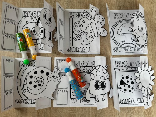 KROPKI WOKÓŁ NAS ZESTAW KSIĄŻECZEK DO KOLOROWANIA CZ.1 