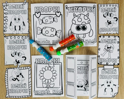 KROPKI WOKÓŁ NAS ZESTAW KSIĄŻECZEK DO KOLOROWANIA CZ.2 