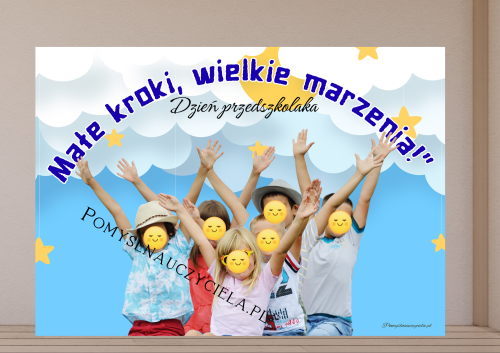 PLAKAT/TŁO DO ROBIENIA ZDJĘĆ DZIEŃ PRZEDSZKOLAKA 16 STRON nr 4