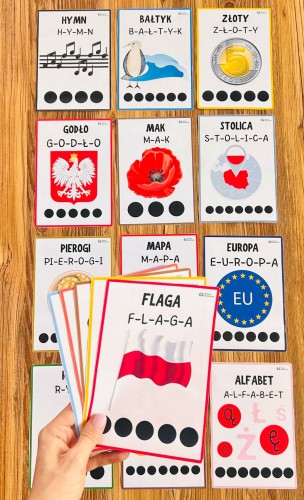 NAUKA GŁOSKOWANIA WYRAZÓW POLSKA 24 SZT