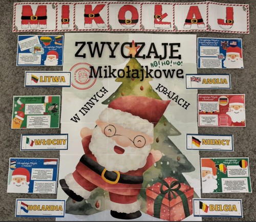 ZESTAW 73.. Zwyczaje mikołajkowe w innych krajach projekt XXL, wydrukowany gotowe do wysyłki